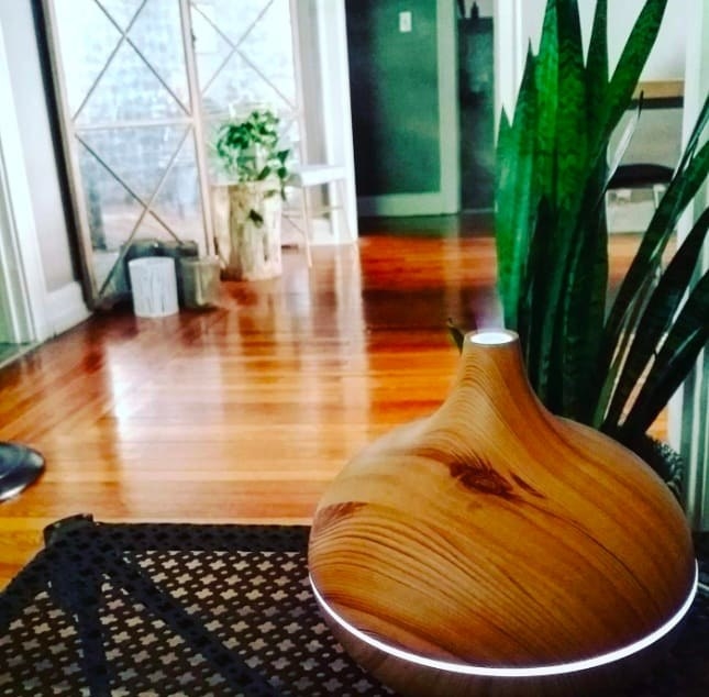 reviewer image of diffuser styled in home