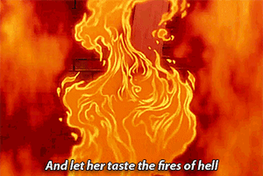 "I heard a lot about this movie when it came out so I figured I should see it. The scene where the villain is in a church and singing about 'hellfire' and there's fire around him and and literal demons horrified me. That whole movie had some pretty dark stuff."—mxstt1