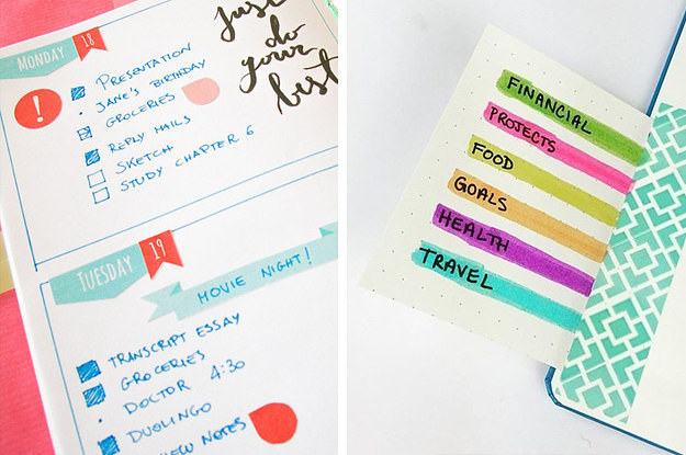 23 Bullet Journal Ideas That Are Borderline Genius