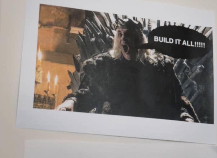 They had the walls of their offices papered with them.