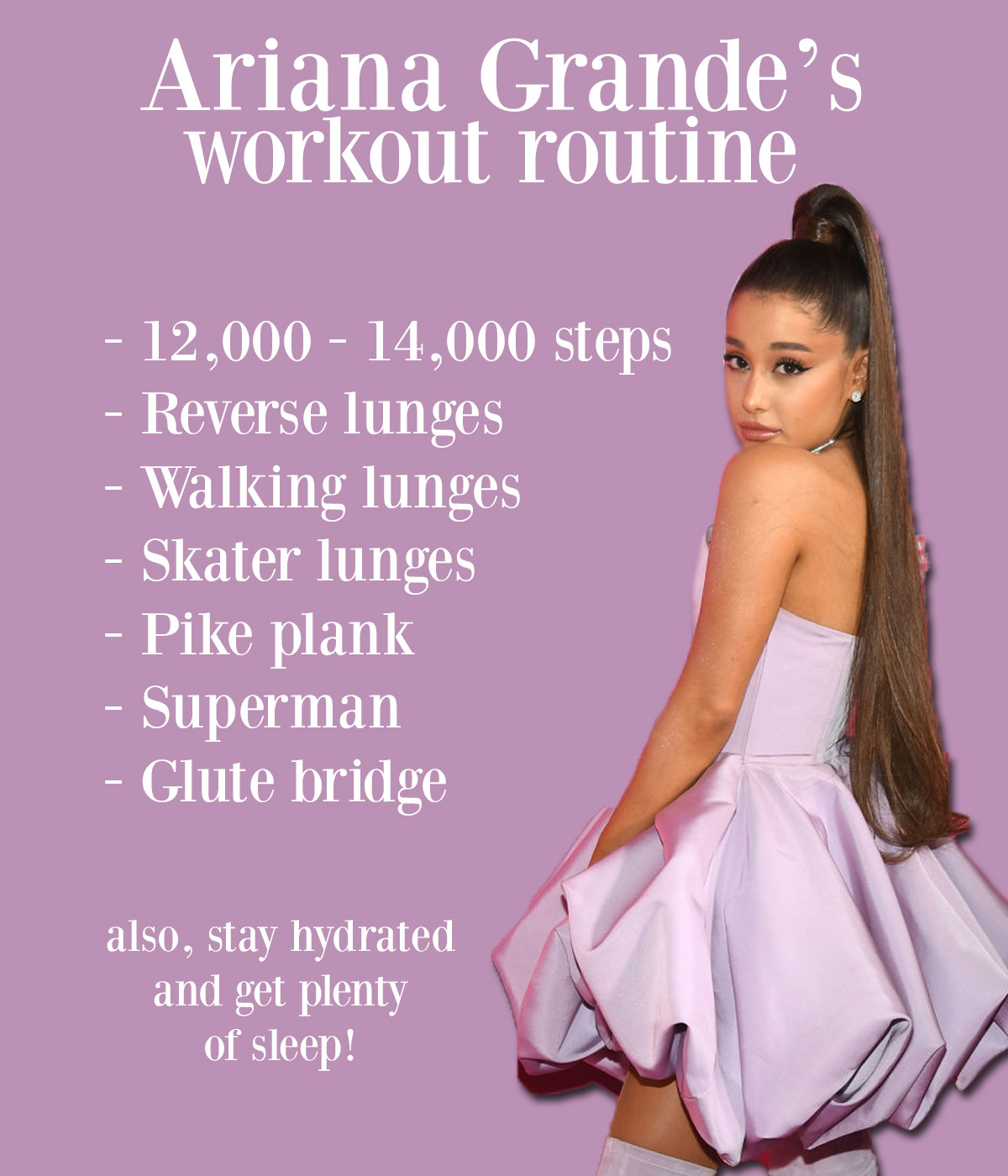 Ariana grande leg workout hot sale