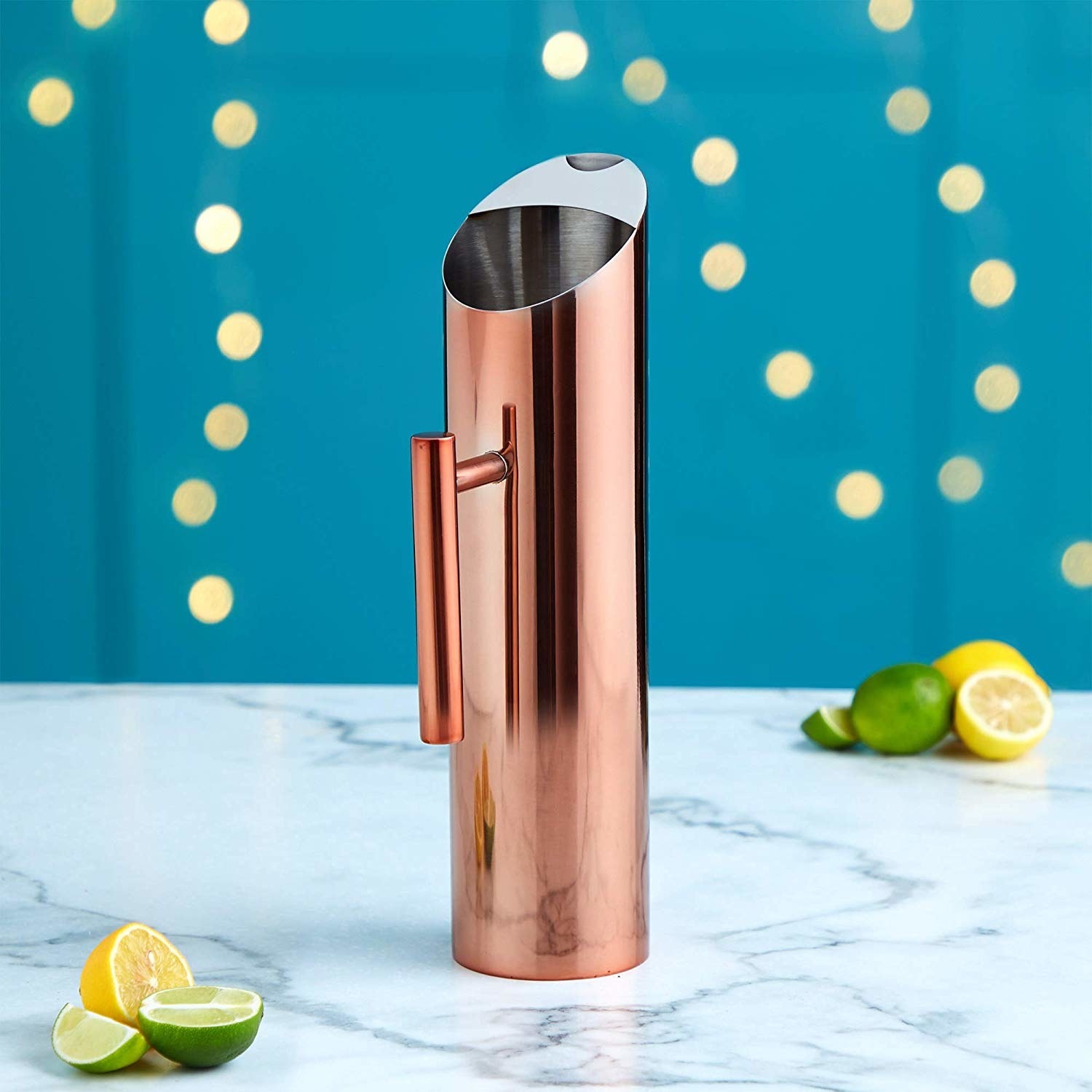 Promising review: "This pitcher is absolutely stunning. I got so many compliments at my house warming party! It keeps your beverage ice cold as well." —Amazon CustomerGet it from Amazon for $12.99+ (available in four colors).