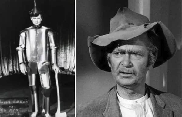 Buddy Ebsen dressed as the Tin Man