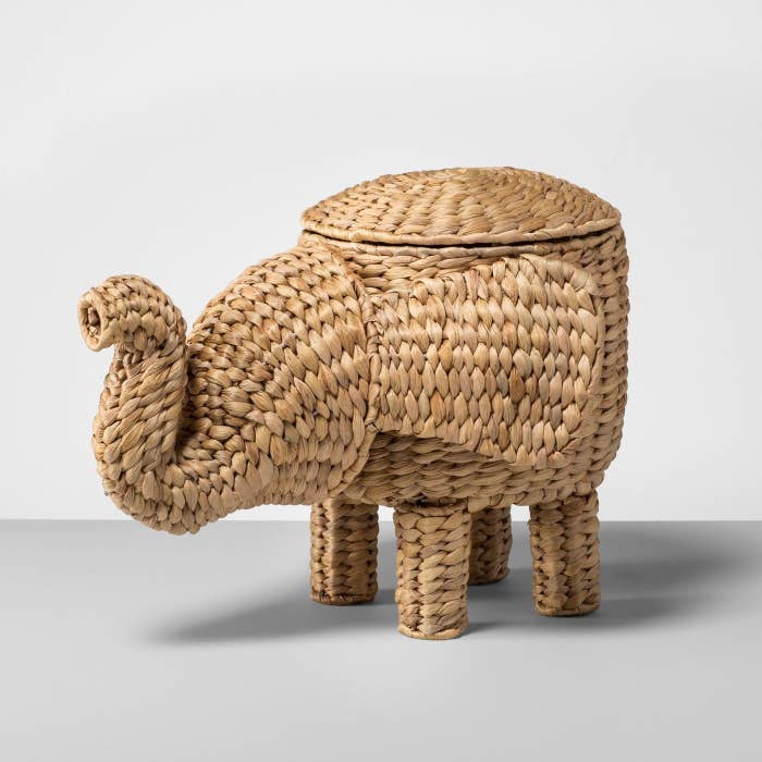 "I bought this super cute elephant basket at target because it was on sale and elephants are my favorite animal." —bavanij3Get it from Target for $24.99.