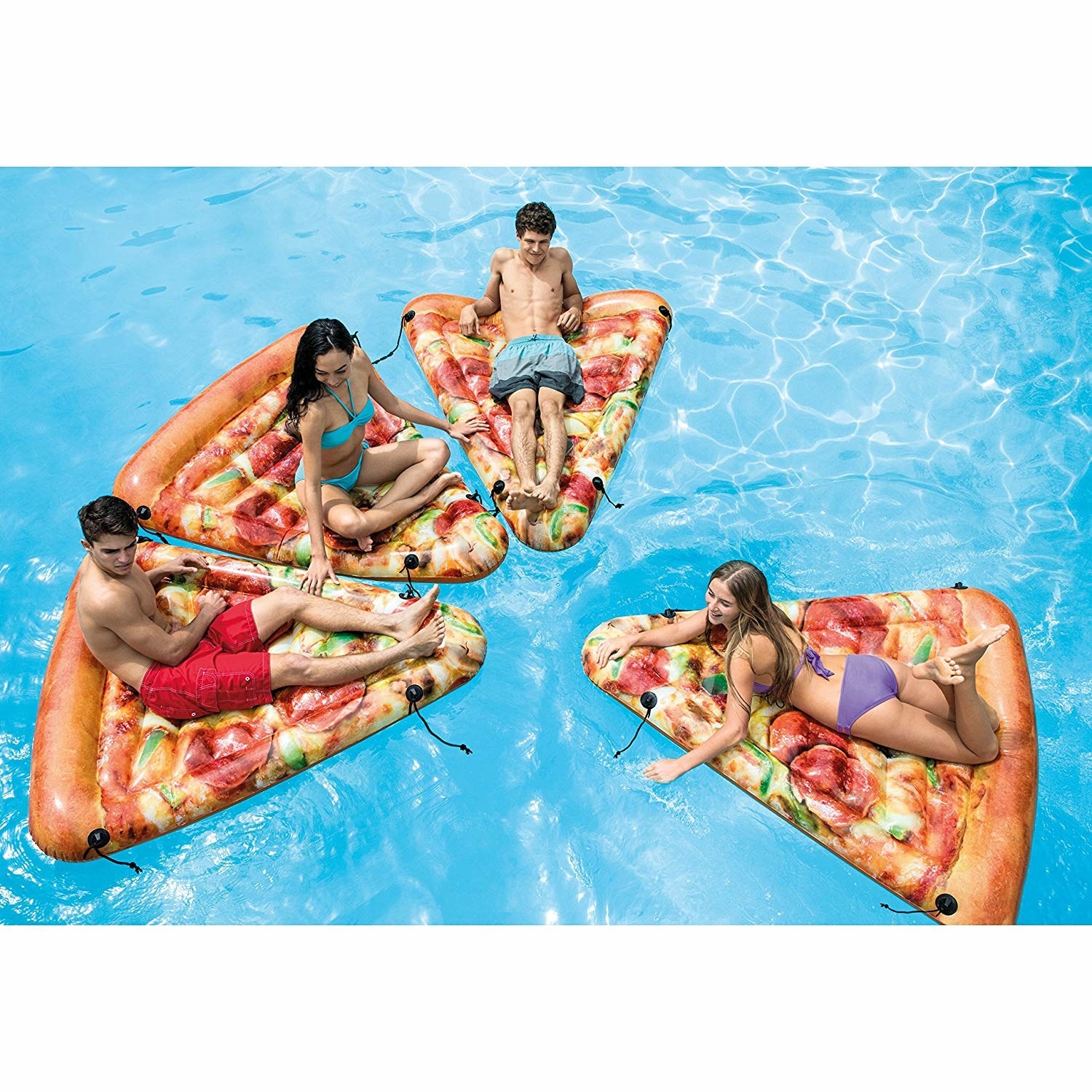 Pineapple Outdoor Swimming Pool Raft Giant Pool Lounge Summer Party Beach Holiday Toys for Adults and Kids FunsLane Inflatable Pool Float with 3 Pack Random Inflatable Drink Holders 