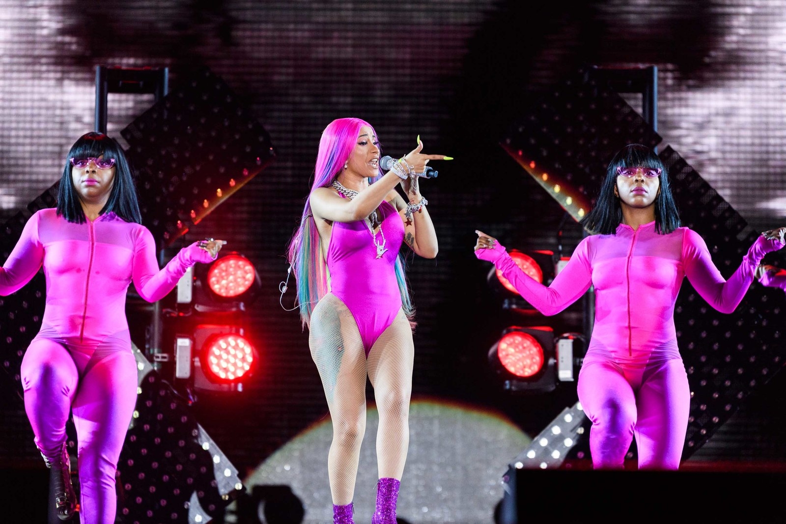 Cardi B returns to the stage after cancelling numerous shows due to  complications with liposuction