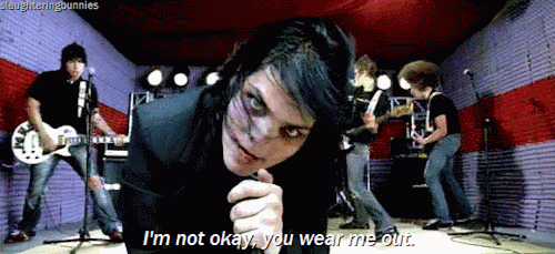 NO MUM, I WILL NOT TURN THE MUSIC DOWN BECAUSE I NEED TO VENT MY ~FEELINGS~, OKAY??!!