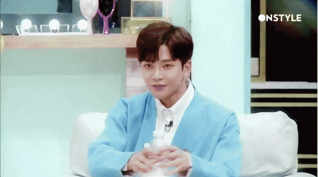 Inseong: “I’d make an acting scene where all nine members are schoolmates. We’re in the same room and we’re all protecting this one girl who is named Fantasy (the name of their fandom).”