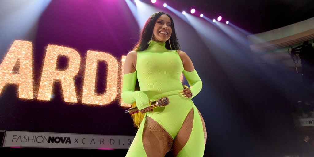 Cardi B gives no fucks about the weather forecast when it comes to fashion