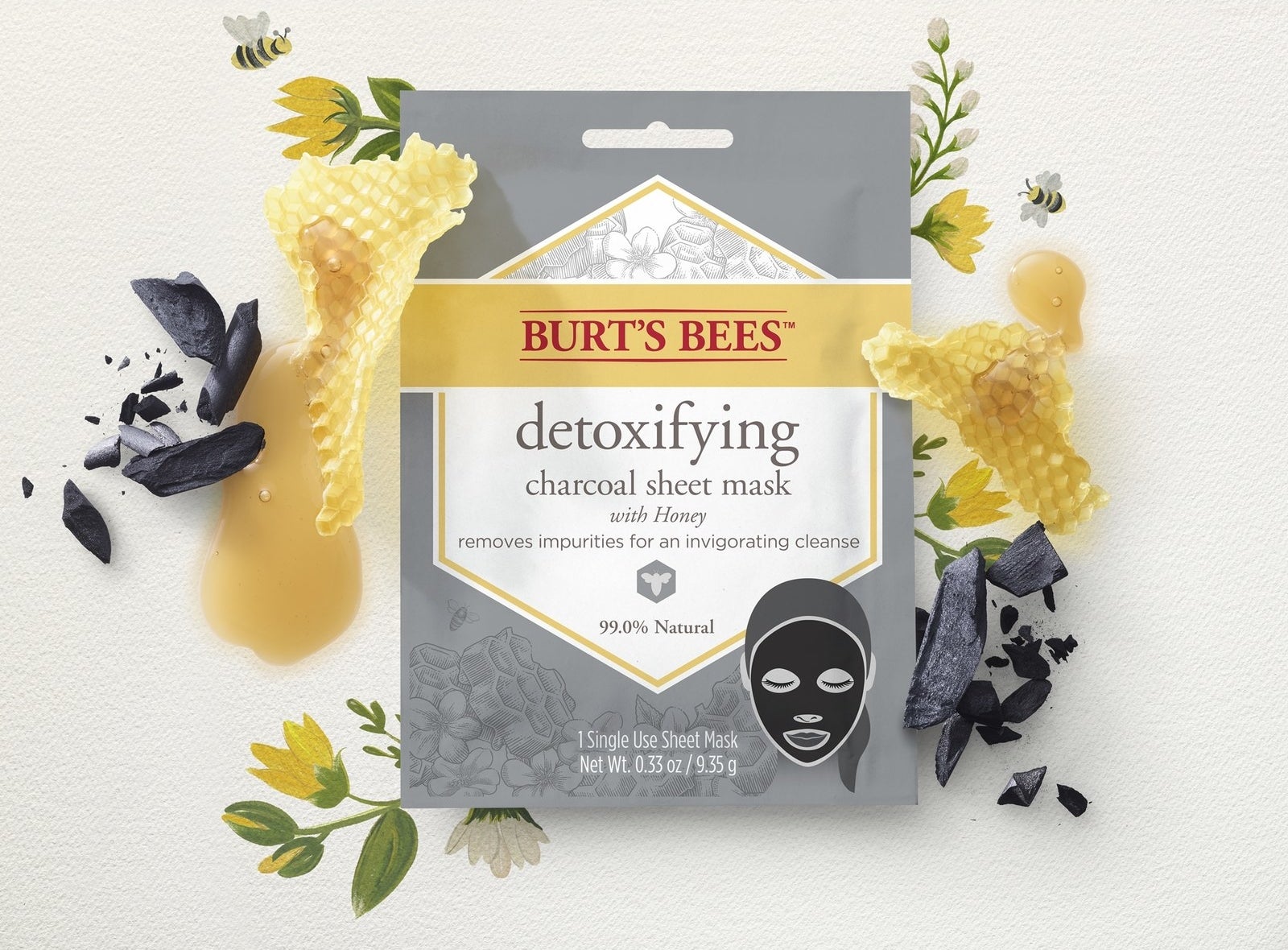 Promising review: "I'm used to charcoal clay masks and love how this one is simple with no mess. The sheet mask was easy to apply and felt cool and cleansing. I love Burt's Bees and their products!" —M.Price: $4.85 (for a pack of two masks)