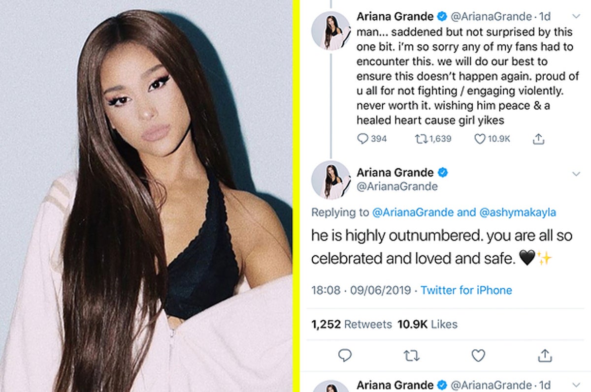 Ariana Grande Apologised After Fans Posted Videos Of Anti-LGBT Protesters  Outside Her Concert