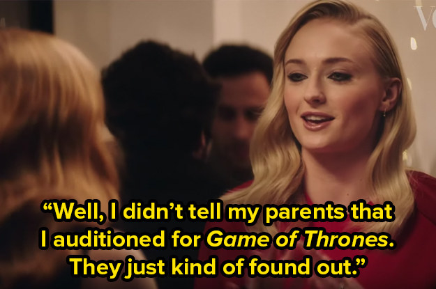 Sophie Turner Didn't Tell Her Parents She Auditioned For "Game Of ...