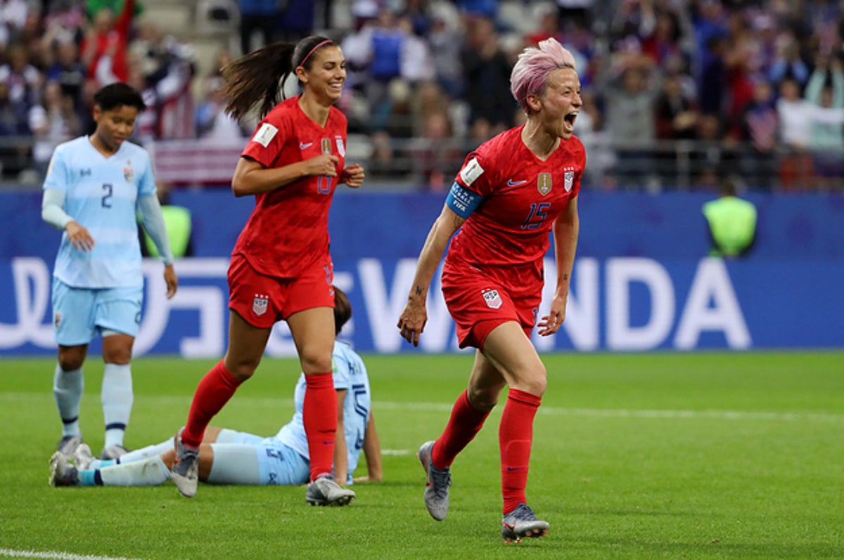 Us Women S Soccer Team Breaks Records For Most Goals In A Single World Cup Game