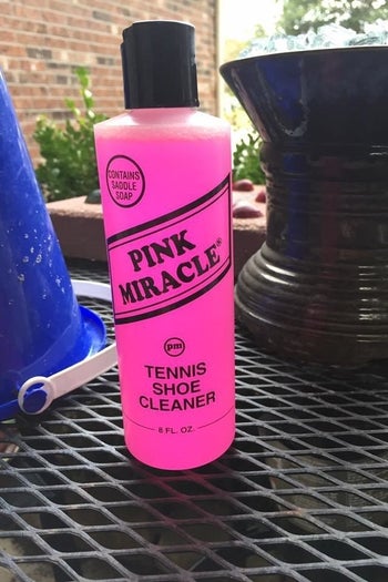 pink bottle of 