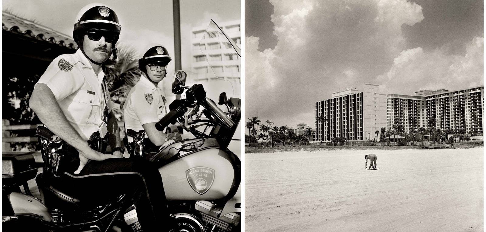 Left: &quot;Collins Avenue, South Beach, 1989.&quot; Right: &quot;23rd Street, South Beach, 1991.&quot;