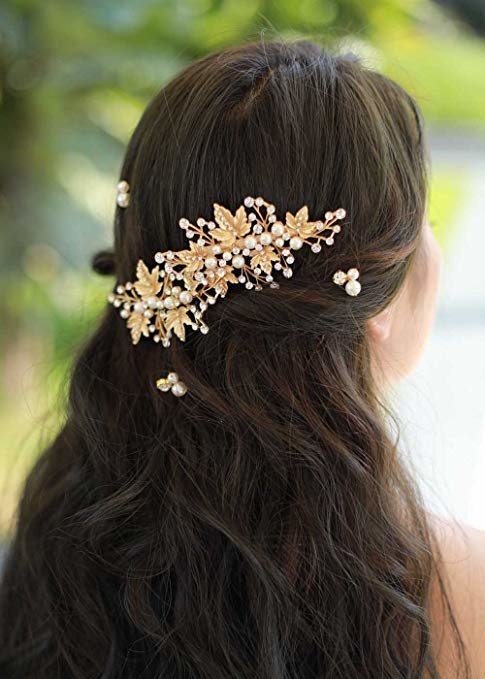 Black or Red gold bow metal hair clip Elegant hair accessory Cute girl hair clip