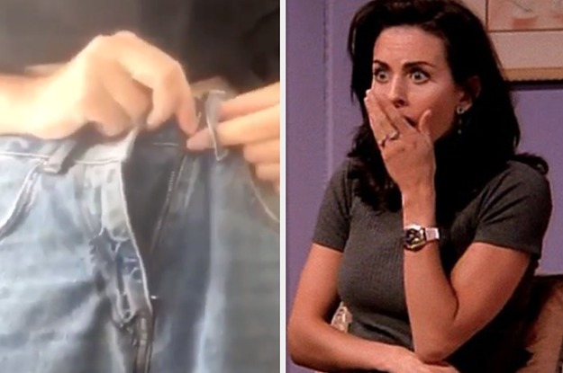 Here's A Simple Hack For Instantly Resizing Jeans That Are Too Loose Around  The Waist