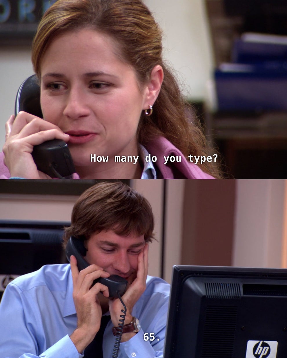 Pam Beesly From "The Office" Said She Types 90 Words A Minute, See ...