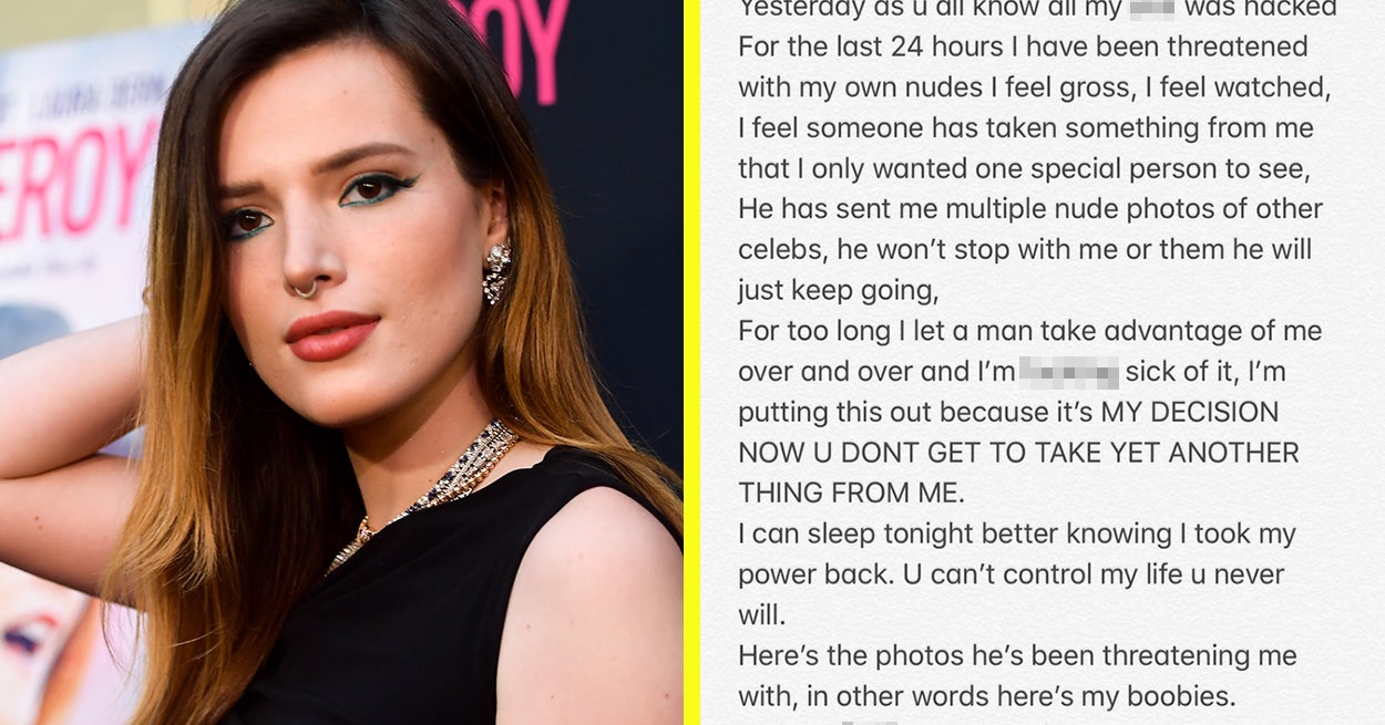 Bella Thorne Revealed Why She Chose To Leak Her Own Nudes After Her