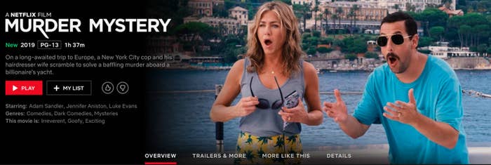 Netflix Said 30 Million People Viewed Murder Mystery So I