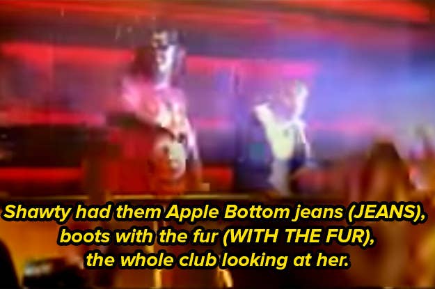 pix The Whole Club Was Looking At Her Lyrics apple bottom jeans lyrics karaoke