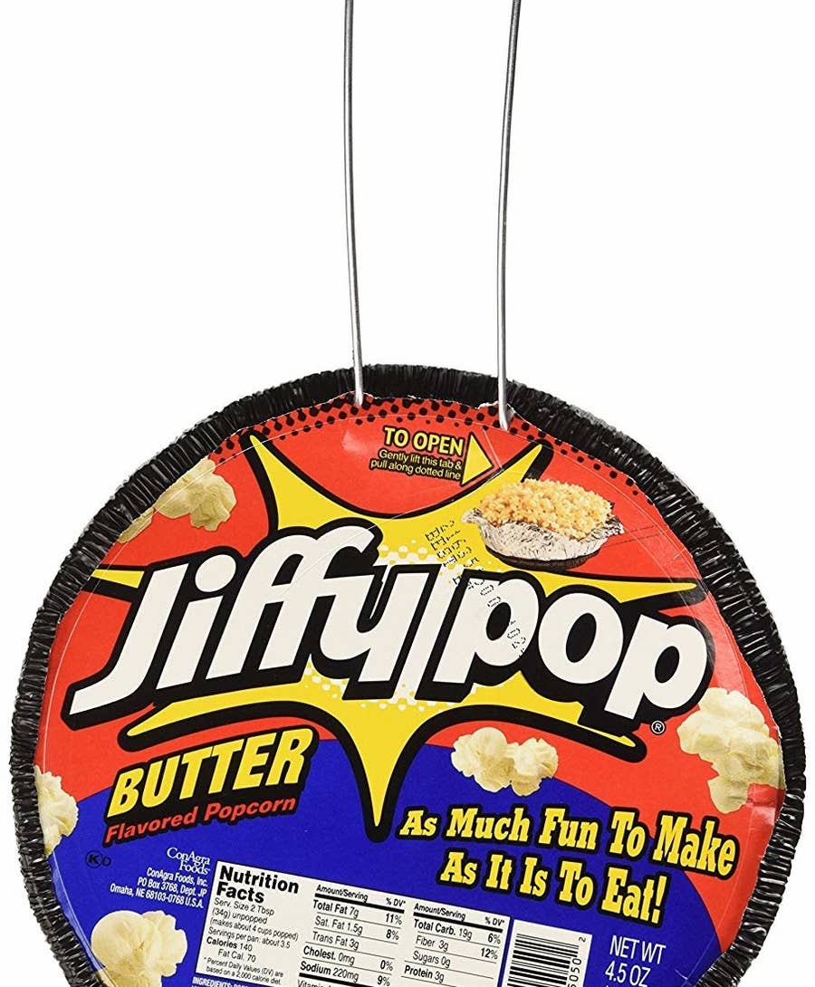 Jiffy Pop Popcorn On Stove - Jiffy Pop Campfire Popcorn - Stove Top Popcorn  - Stovetop Popcorn - Movie Popcorn - Campfire Popcorn Popper - Fluffy
