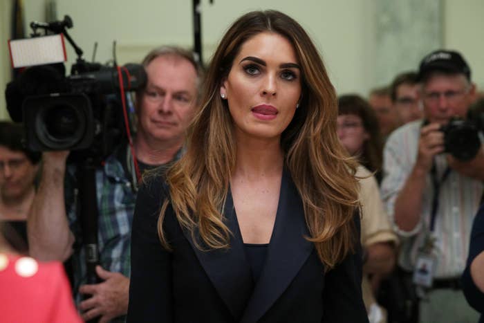 Hope Hicks leaving the House Judiciary Committee.