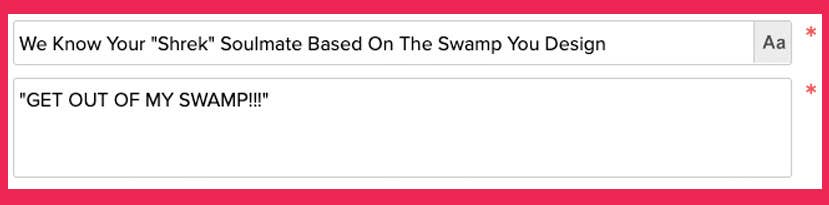 How To Make A Buzzfeed Quiz