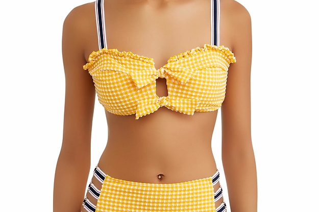 yellow bikini top walmart