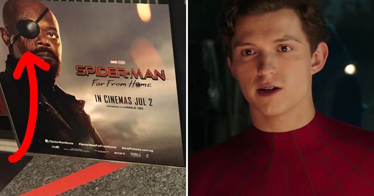 Samuel Jackson The Perfect To This "Spider-Man: Far From Home" Poster Mistake