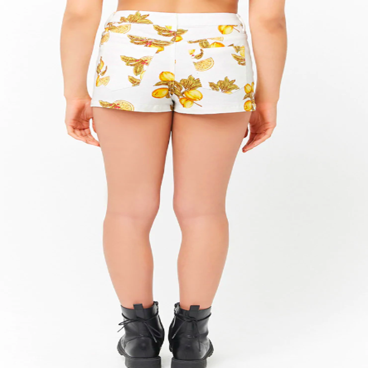 Lilette Printed Fruit Short Set - Mint/Lemon main image 1