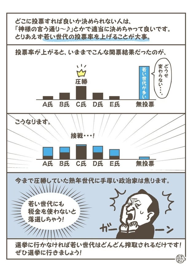 なぜ代は 選挙 に行かないのか 投票の大切さを解説するイラストが話題