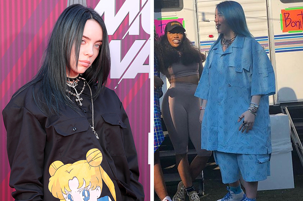 billie eilish in baggy clothes