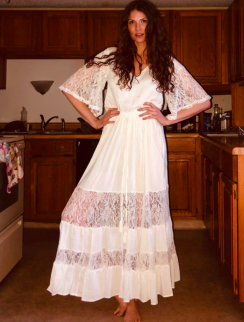 in dreams white long sleeve lace maxi dress