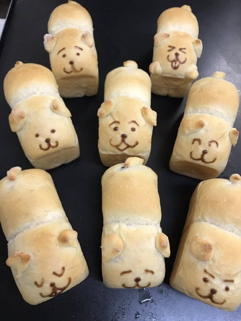 コーギーのおしり 焼き上がりました ぷりっとキュートな新作パンがこちらです