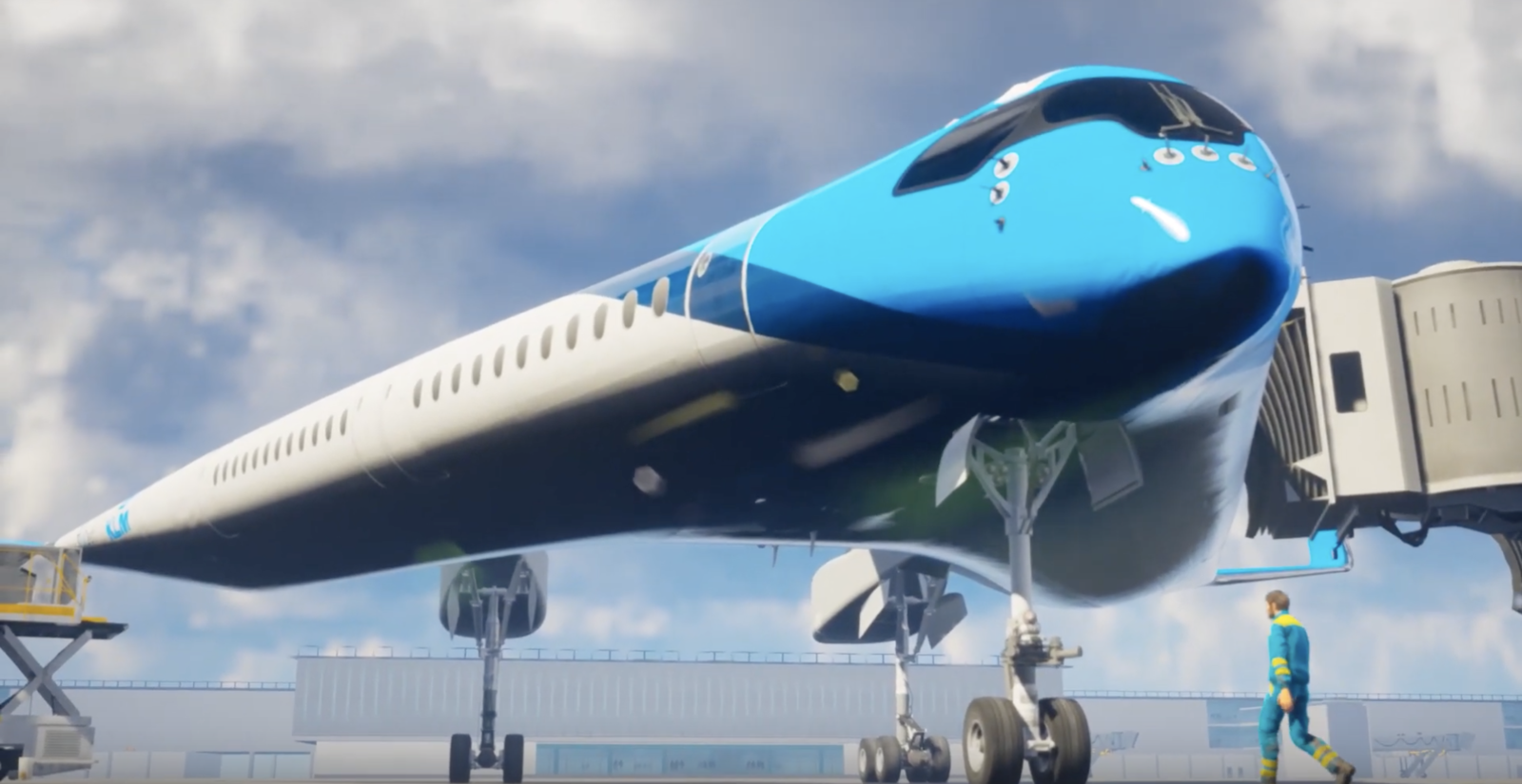 オランダ航空がv字型の新型飛行機 フライングv を発表 発案者は工科大学生
