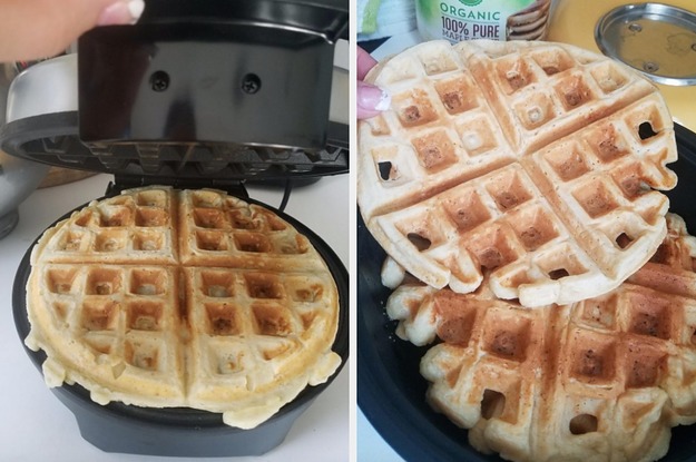 FluffBites Compact Belgian Waffle Maker for Quick Easy Waffle Recipes -  Vysta Home