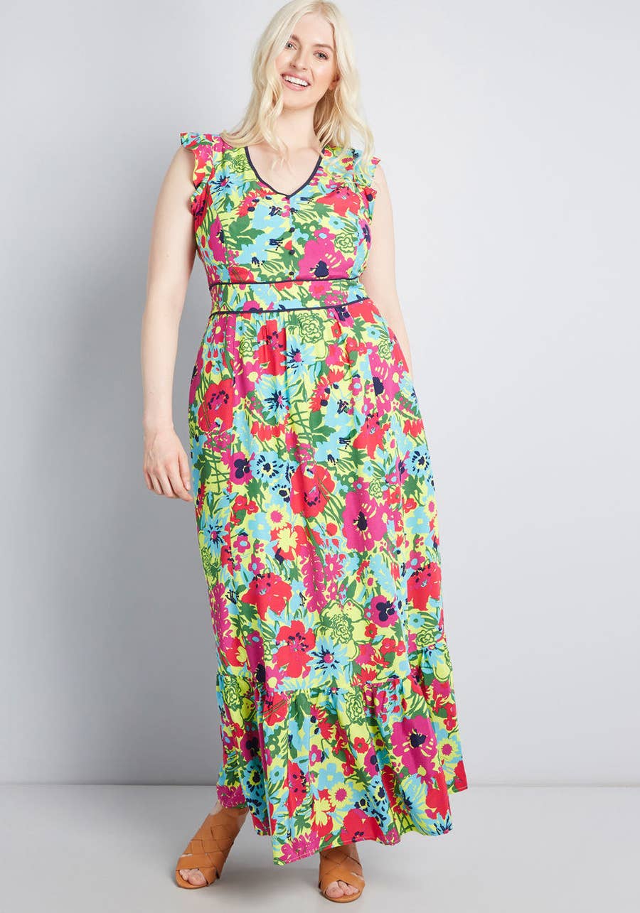 Nordstrom Rack, Dresses, Nordstrom Rack Hawaii Tropical Floral Maxi Dress  Xl Pre Owned