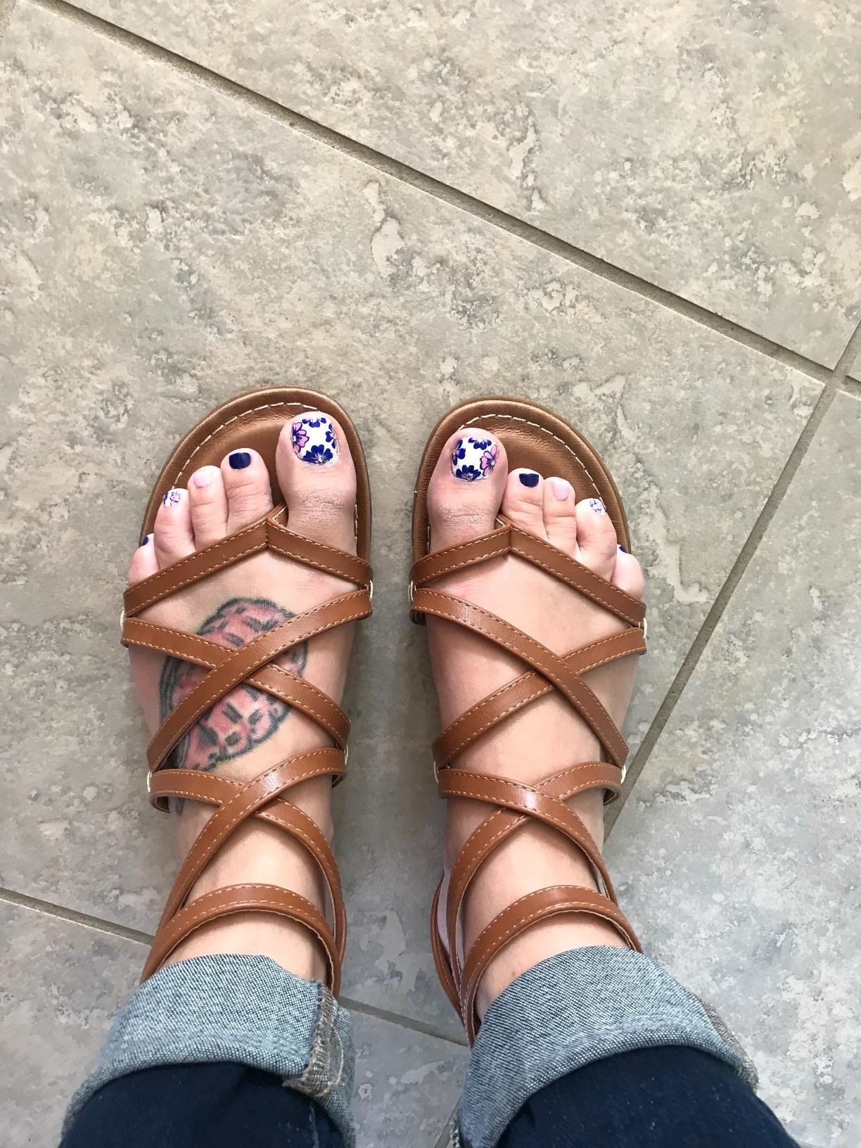 trendy strappy sandals