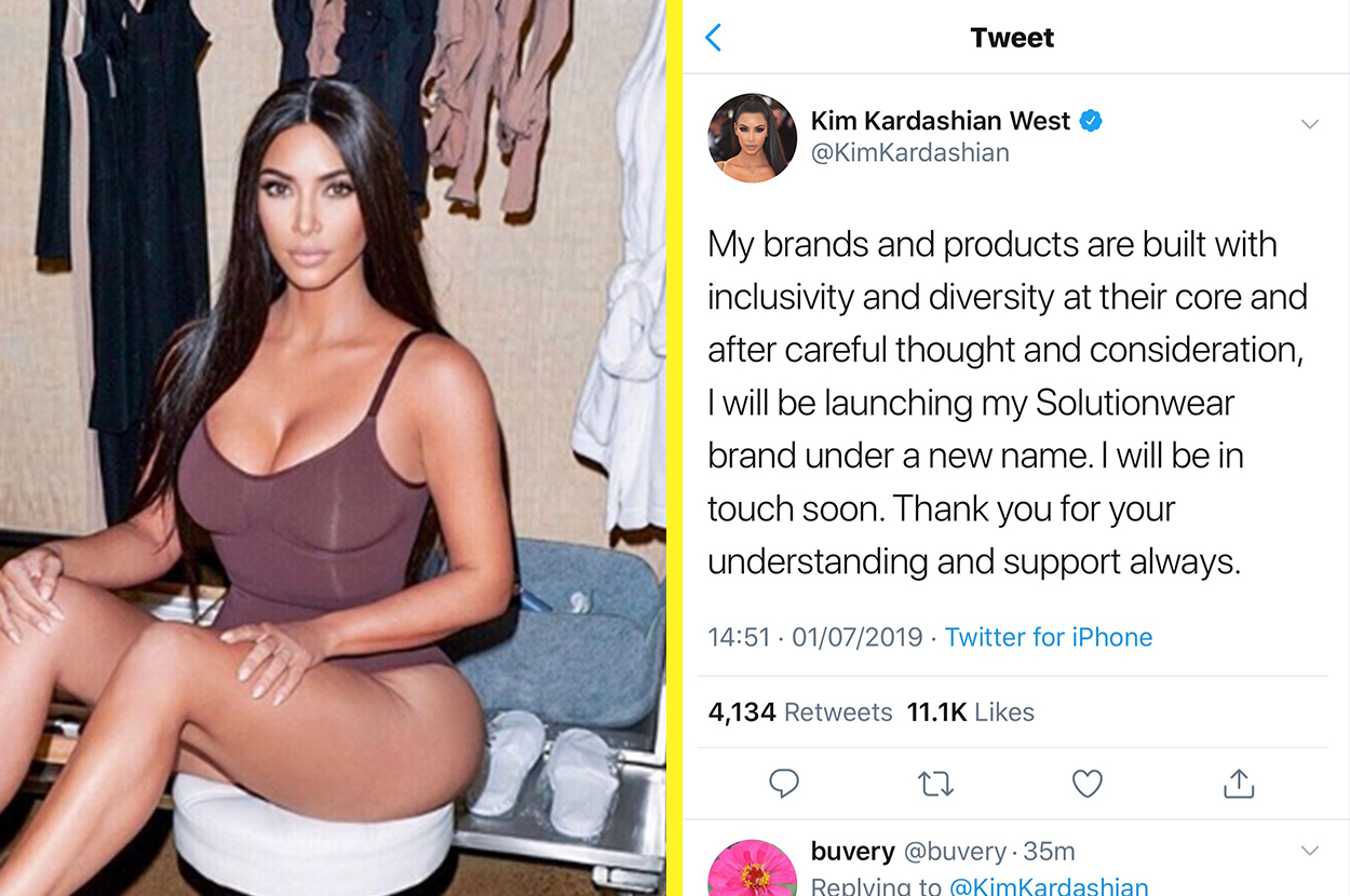 Kardashian reveals new shapewear name after 'Kimono' backlash