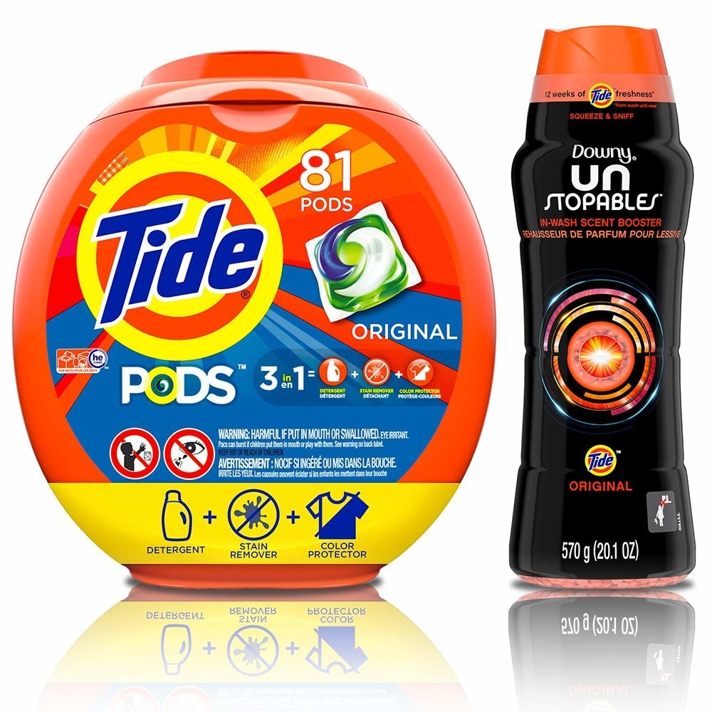 Tide pods Downy. Laundry Detergent Pack. Laundry Scent Booster. Tide Laundry pods Downy 88ct. Now 36
