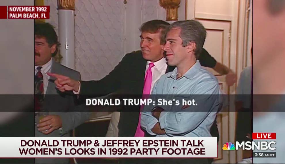 Image result for photos of trump, epstein at 1992 parties