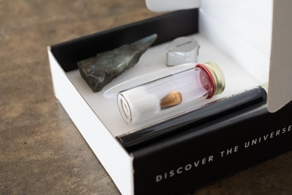 A Matter box featuring a mysterious object in a glass container