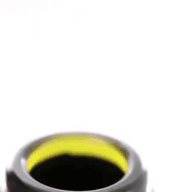 Gif of hand inserting the plastic cork, then using the pump to suck out the excess air