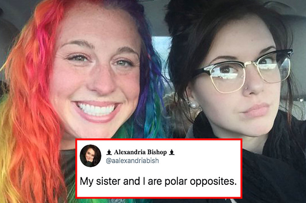 These Polar Opposite Sisters Are Going Viral On Twitter, And We Have No Choice But To Stan