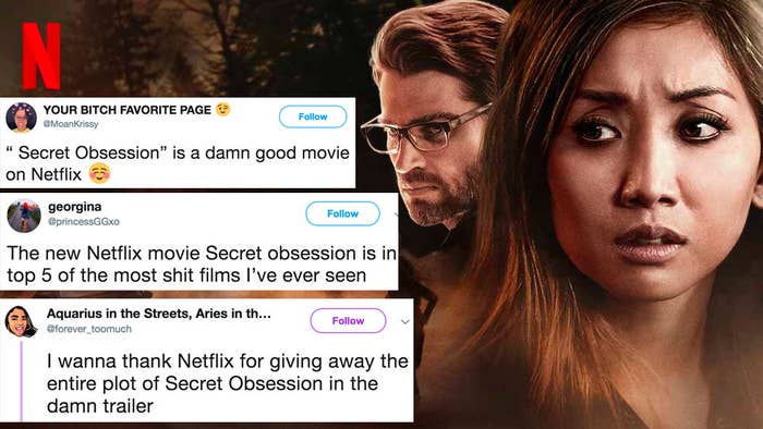 There S A New Netflix Movie Called Secret Obsession That People