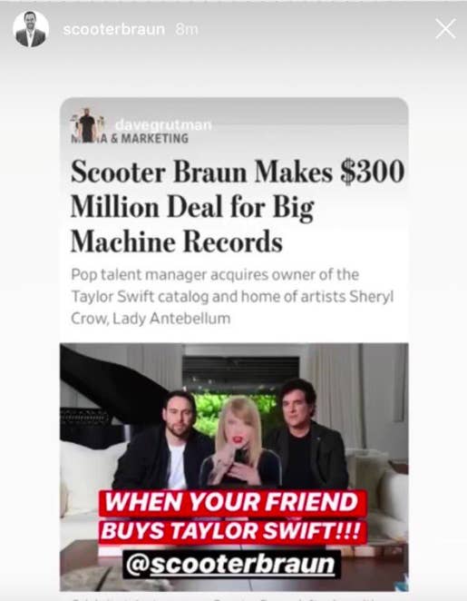 Scooter Braun Bragged About Buying Taylor Swift And Fans Are Furious