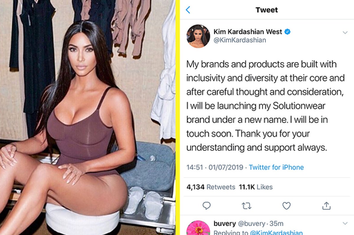 Kim Kardashian Is Changing The Name Of Her Kimono Shapewear After  Cultural Appropriation Backlash