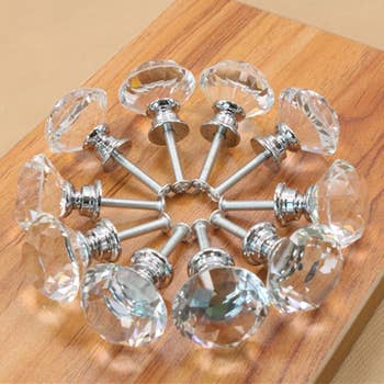 the 10 crystal drawer knobs