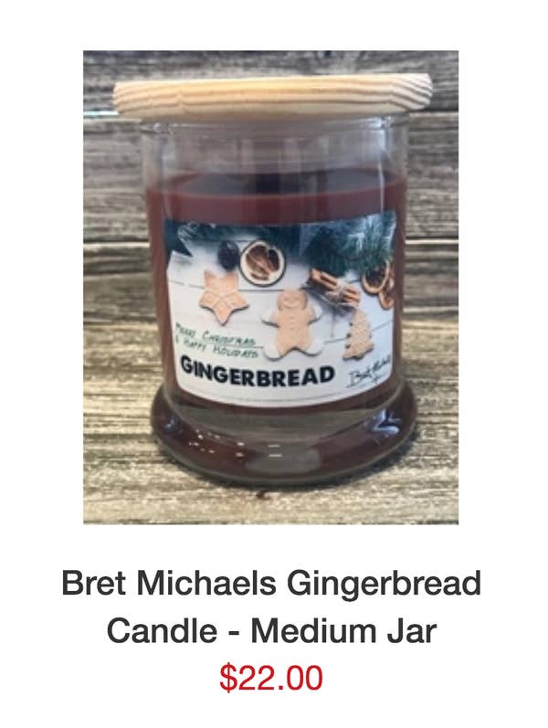 Fyi Bret Michaels Sells Candles As Part Of His Lifestyle Collection